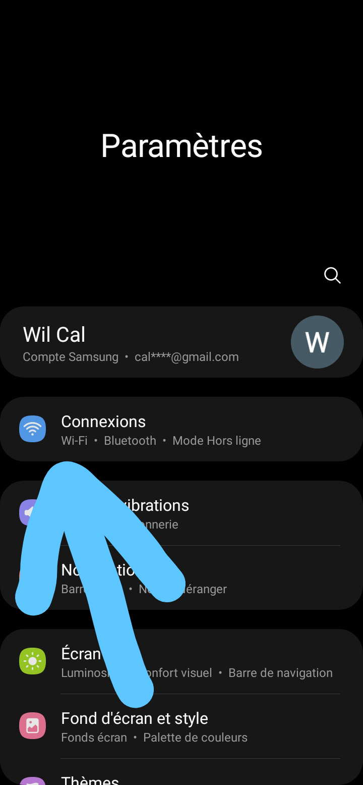 Etape 2 cliquer sur connexion